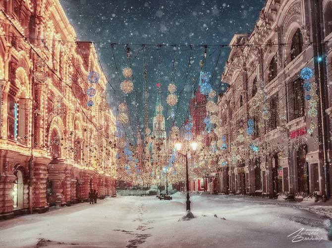 Поезд| Москва в рождественской сказке